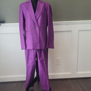 Women's Elegant Custom Purple Pantsuit